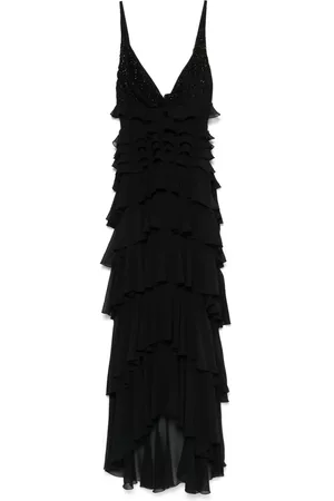 Elisabetta Franchi Robe longue en Georgette