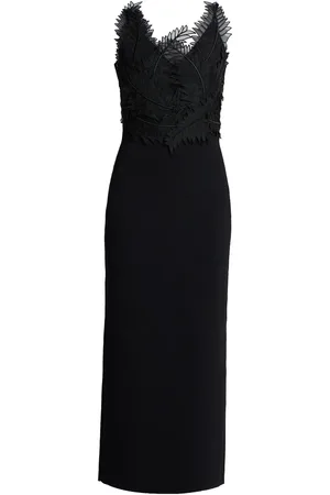 AJE Robe mi-longue à design brodé