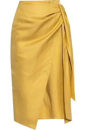 Max Mara Jupe mi-longue drapée