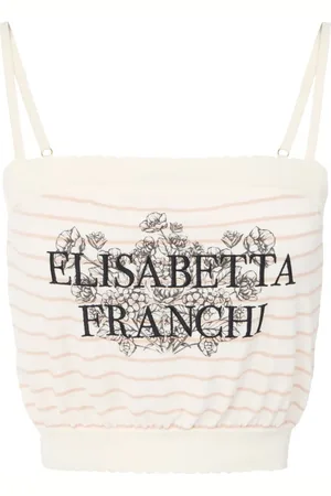 Elisabetta Franchi Débardeur à logo imprimé