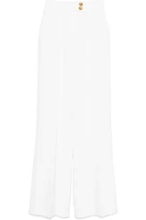 Elisabetta Franchi Pantalon droit à taille haute