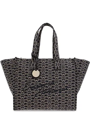 Emporio Armani Sac cabas à logo en jacquard