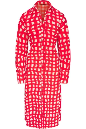 SIMON MILLER Robe mi-longue à carreaux vichy
