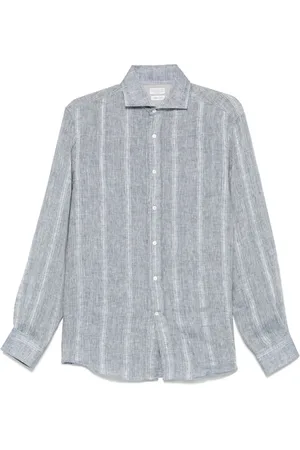 Brunello Cucinelli Chemise à tissu flammé