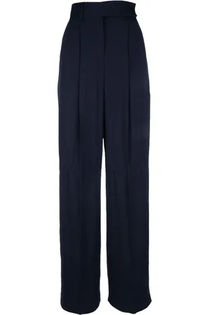 Alberta Ferretti Pantalon à détails de plis