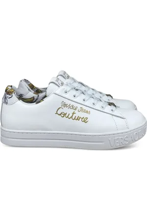 VERSACE Baskets à logo imprimé