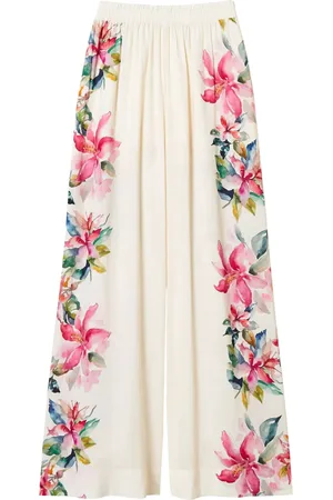 Twin-Set Pantalon ample à fleurs