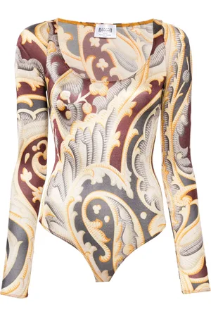 Wolford X Etro body à motif cachemire