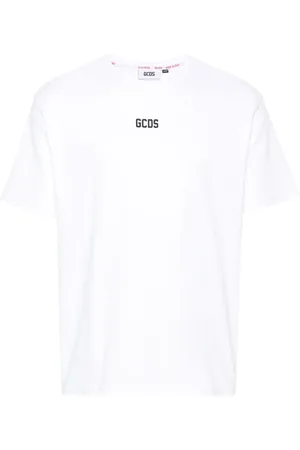 GCDS T-shirt en coton à logo appliqué