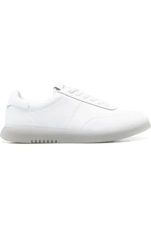 Emporio Armani Baskets en cuir à logo embossé