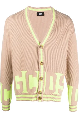 GCDS Cardigan nervuré à bande logo