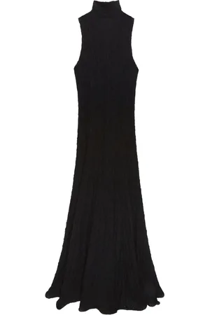 Msgm Robe longue à effet froissé