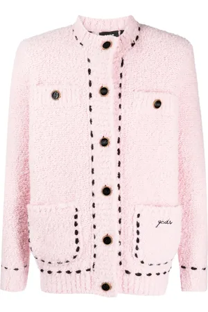GCDS Veste en tweed à coutures contrastantes