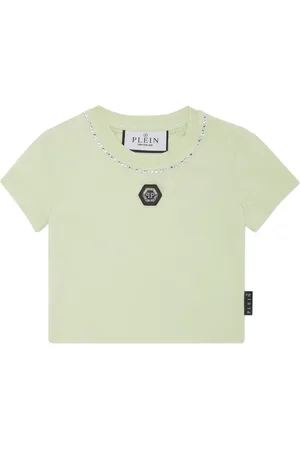 Philipp Plein T-shirt crop Strass