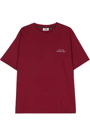 GCDS T-shirt en coton à logo brodé
