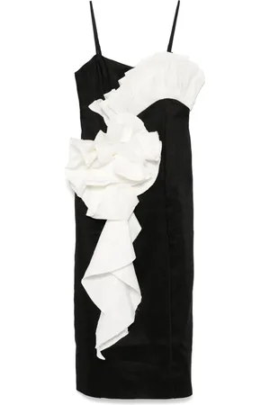 AJE Robe mi-longue Parallels