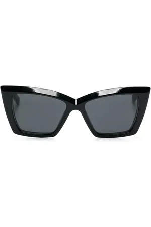 Saint Laurent Lunettes de soleil à monture papillon imprimée