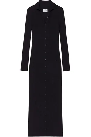 Courrèges Robe mi-longue à boutonnière