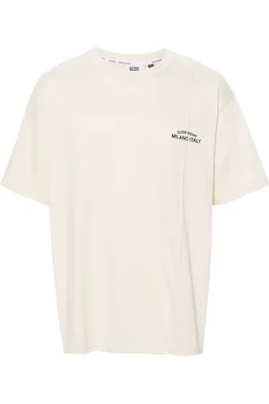 GCDS T-shirt en coton à logo brodé