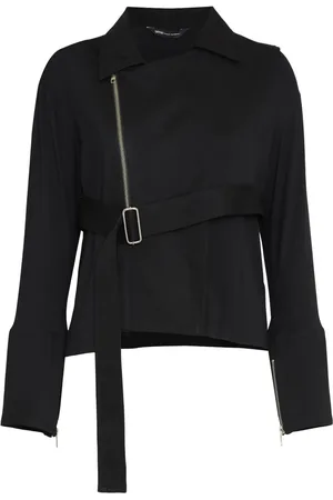 Uma Raquel Davidowicz Veste ceinturée à ourlet asymétrique