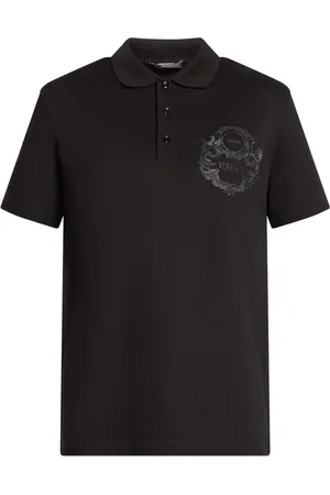 VERSACE Polo à logo brodé