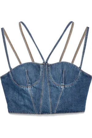 Nensi Dojaka Haut bustier en jean