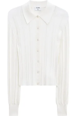 Filippa K Cardigan en maille tressée