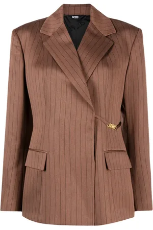 GCDS Blazer à fines rayures