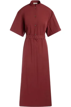 Bally Robe mi-longue à taille ceinturée