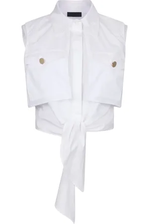 Liu Jo Chemise crop à détail noué