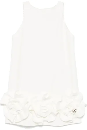 MISS BLUMARINE Robe à fleurs appliquées