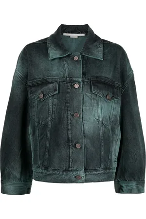 Stella McCartney Veste en jean oversize à effet tie dye