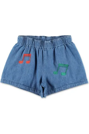 Mini Rodini Short à notes de musique brodées