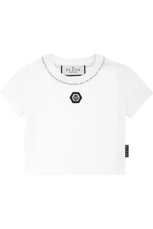 Philipp Plein T-shirt crop Strass
