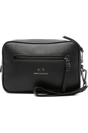 Armani Exchange Trousse de toilette à logo embossé