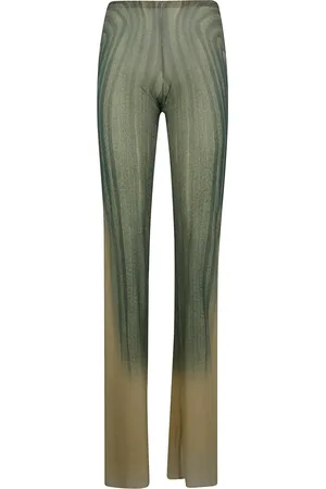 Jean Paul Gaultier Pantalon à imprimé spirale