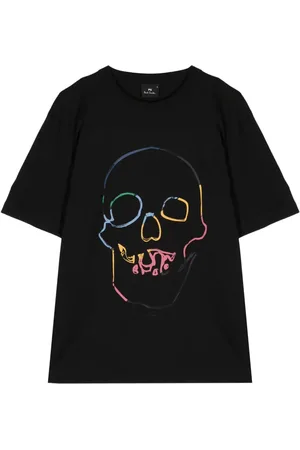 Paul Smith T-shirt en coton à imprimé tête de mort