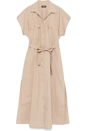 Dondup Robe en coton à coupe mi-longue