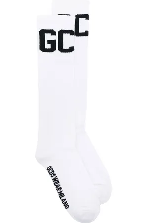 GCDS Chaussettes en maille intarsia