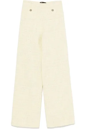Maje Pantalon en tweed à coupe droite