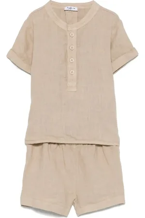 Il gufo Ensemble-short en lin