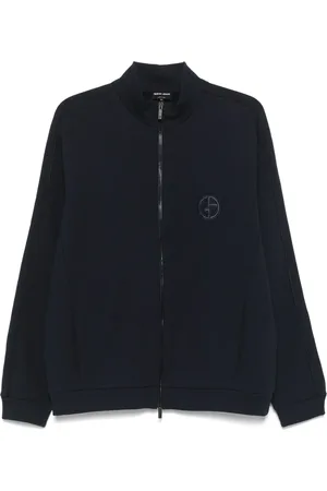 Giorgio Armani Veste zippée à logo brodé