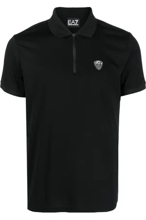 EA7 Polo à col zippé