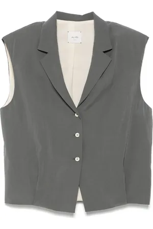 ALYSI Gilet à effet velours