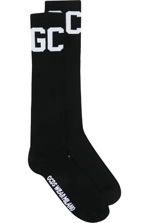 GCDS Chaussettes en maille intarsia