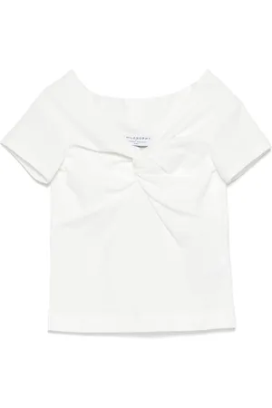 PHILOSOPHY DI LORENZO SERAFINI T-shirt à détail noué