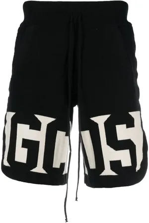 GCDS Bermuda en coton à détail de logo