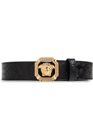 VERSACE Ceinture en cuir à motif Medusa embossé