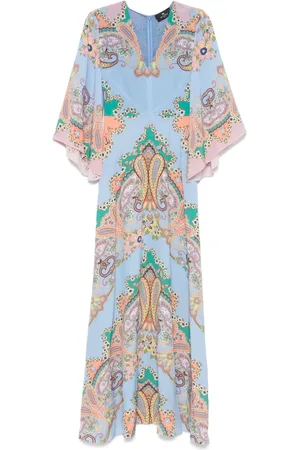 Etro Robe longue à imprimé cachemire