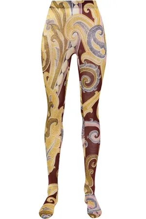 Wolford X Etro collants à imprimé baroque